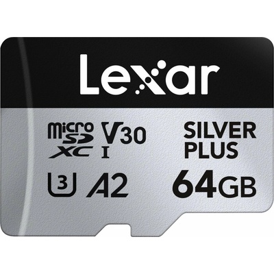 Lexar microSDXC Professional Silver Plus 64 GB LMSSIPL064G-BNANG