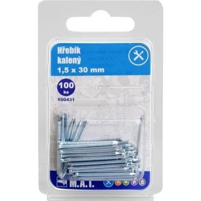 hřebík kalený 30x1,5mm Zn (100ks)