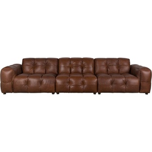 Dutchbone Кафяв кожен модулен диван 364 cm Hackman - Dutchbone (1000987)