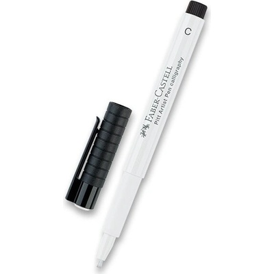 Faber-Castell 167501 Pitt Artist Pen Calligraphy biely