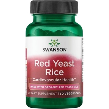 Swanson Red Yeast Rice 600 mg | Made with Organic Red Yeast Rice [60 капсули]