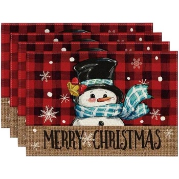 Image 1 of Коледни подложки Снежен човек - 2 бр в пакет