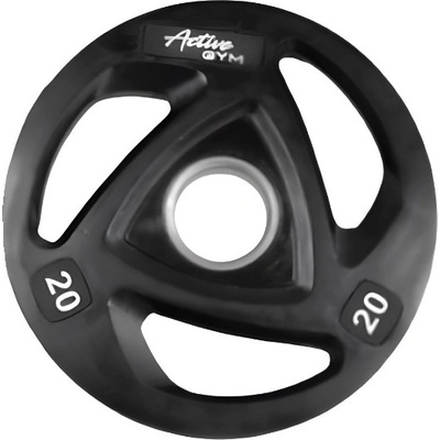 Active Gym Олимпийски свободни гумени тежести Active Gym - 20 kg, черни (P0002125-20)