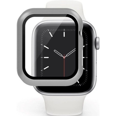 EPICO Glass Case for Apple Watch 4/5/6/SE 44 mm strieborná 42210152100001