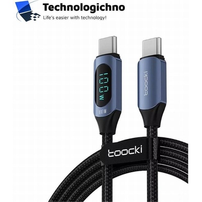 Toocki Кабел Toocki Type C M/M 2m 100W Displey (TXCTT1-XY01)