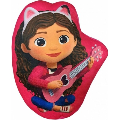 Halantex Obojstranný tvarovaný 3D vankúš Gábinin kúzelný domček Gabby's Dollhouse 38x32