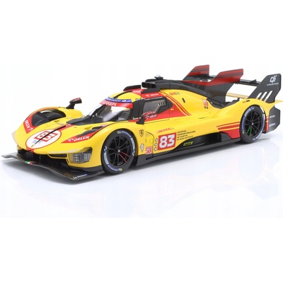 Bburago Osobní automobil Ferrari 499P žlutý měřítko 1:18