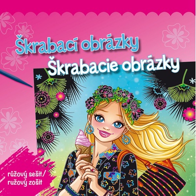 Škrabacie obrázky ružový zošit