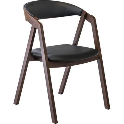 FormWood Henry II ořech / černá ekokůže