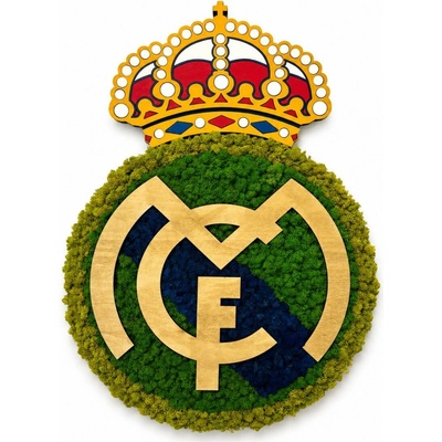 Mechové logo - Real Madrid Velikost: 67 x 48cm