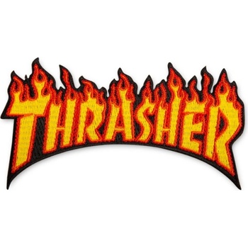 THRASHER FLAME LOGO PATCH 11 x 5 cm