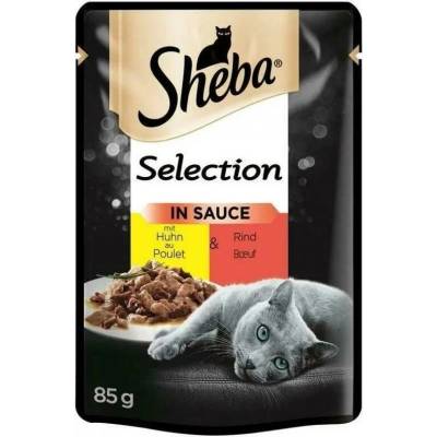 Sheba s kuřecím a hovězím masem pro dospělé kočky 28x 85 g