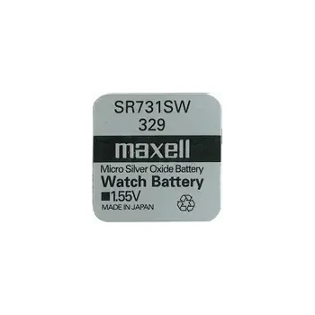 Image 1 of Maxell Бутонна батерия сребърна maxell sr731 sw / 329/, 1.55v (ml-bs-sr731-sw)
