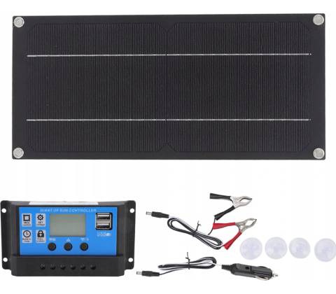 SOLÁRNÍ PANEL 60W S REGULÁTOREM