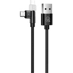 USAMS US-SJ478 U60 кабел за данни USB - microUSB, 100 см, ЧЕРЕН SJ478USB01 (SJ478USB01)