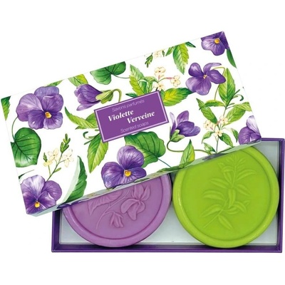 Esprit Provence Dárková sada mýdel Fialka & Verbena 2 x 100 g