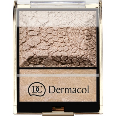 Dermacol Highlighter Palette, Rozjasňovač, 11 g, Bronze