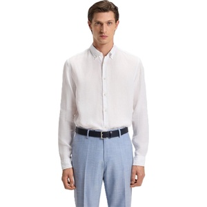 HUGO BOSS Риза с дълъг ръкав Boss Men's Liam Long Sleeve Oxford Shirt - White - sportihobi - 287,49 лв