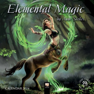Anne Stokes Räucherstäbchen-Set „Elemental Magic“ – 4 Düfte (Mutter Erde, Lavendel, ägypt. Moschus, Kokos) Inkl. Aschenbecher