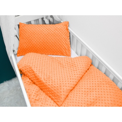 Biante obliečky Bodky oranžové 90x140 cm 50x70 cm