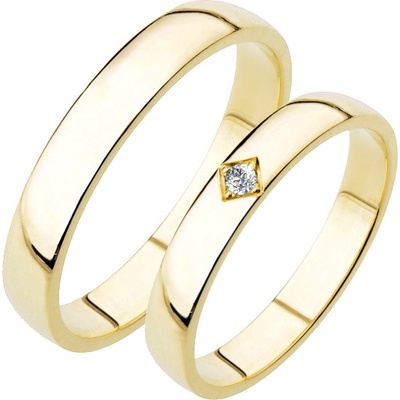 Snubní prsteny žluté zlato SP-204Z