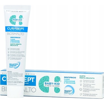 Curasept Biosmalto Baby-Kid Strawberry detská 50 ml