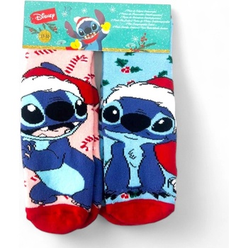 Lilo & Stitch Protišmykové vianočné ponožky 2 balenie