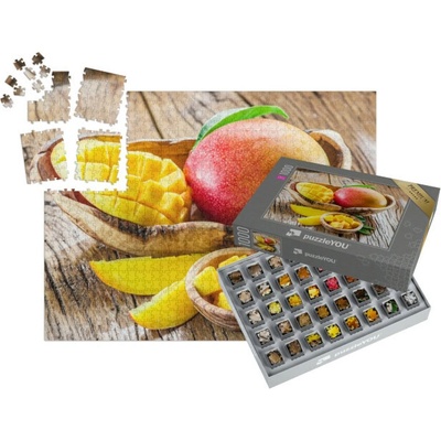 SMART SORTED® Ovoce mango a kostky manga tropické ovoce 1000 dílků