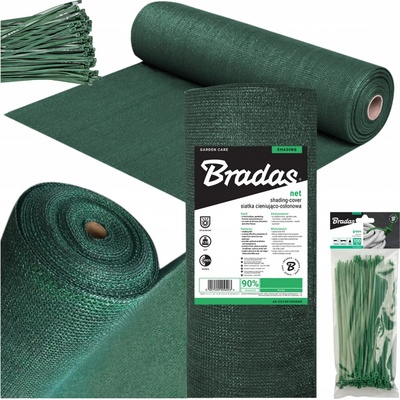 Bradas Stínící tkanina 90% 135 g/m² zelená 1,2 x 10 m – Zboží Dáma