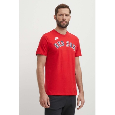 Nike Памучна тениска Nike Boston Red Sox в червено с принт (N199.62Q.R36.0B5)
