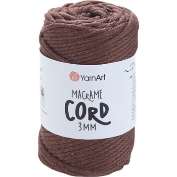 YARNART Macrame Cord 3 mm 85 m 769 Brown юта (Macrame Cord 3 mm 769)