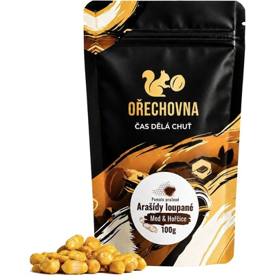 Ořechovna Pražené arašídy Med & hořčice 100 g