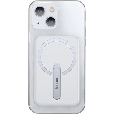 Baseus Магнитен кейс за безжично зареждане със стойка за iPhone 13 Baseus Crystal (ARCX000002)