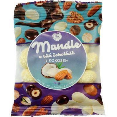 IBK Trade Mandle v bílé čokoládě s kokosem 80 g