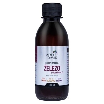 AdelleDavis Liposomální Železo + C 200 ml