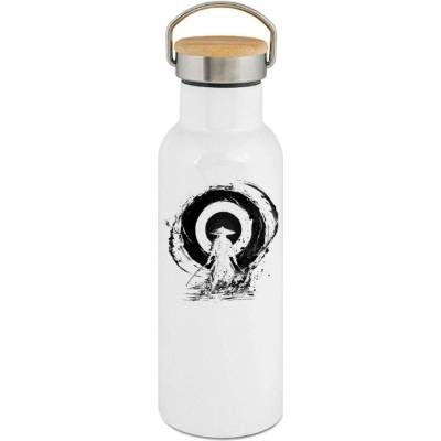 123TRIKO termoska Osamělý válečník, černý tisk 500 ml vtipné