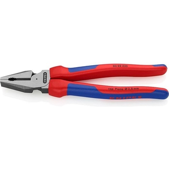 KNIPEX Комбинирани клещи усилени, синьо-червена ръкохватка (k0202225)