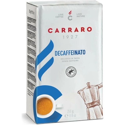 Carraro Caffe decaffeinato mletá 250 g