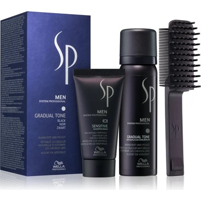 Wella Professionals SP Men Sensitive подаръчен комплект Black(за сива коса ) за мъже
