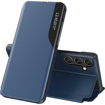 Elegantní knižkové pouzdro View Case pro Samsung Galaxy S25 Plus - Modrá KP39797