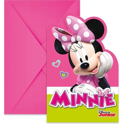Party pozvánky Minnie Happy Helpers 6 ks