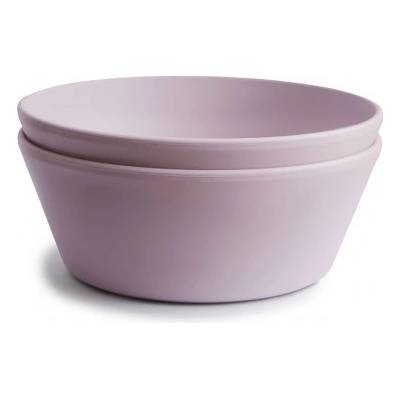 Mushie okrúhla miska Soft Lilac 2 ks 430 ml
