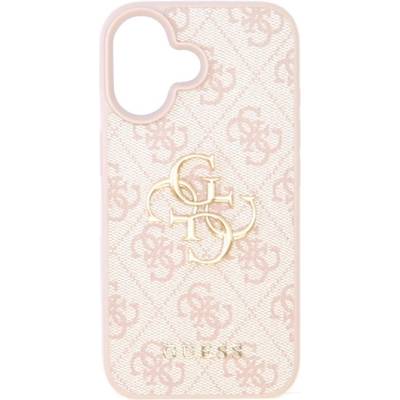 CG Mobile iPhone 16 GUESS 4G BIG LOGO Силиконов защитен капак за iPhone 16 GUESS 4G BIG LOGO Силиконов защитен капак за телефон, удароустойчив, с кожен ефект, заден капак GUHCP16S4GMGPI (GUHCP16S4GMGPI)