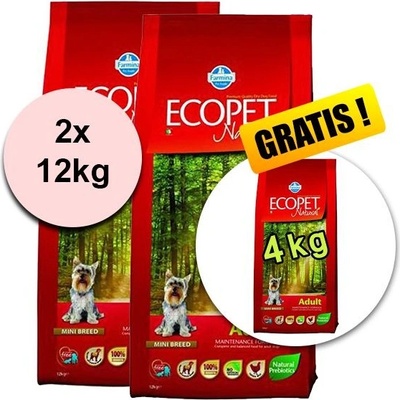 Ecopet Natural Adult Mini 2 x 12 kg