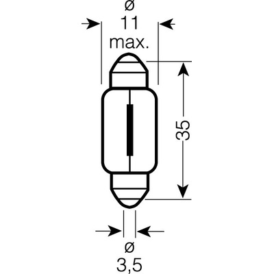 Osram C5W SV8,5-8 12V 5W standard 10ks OS6418