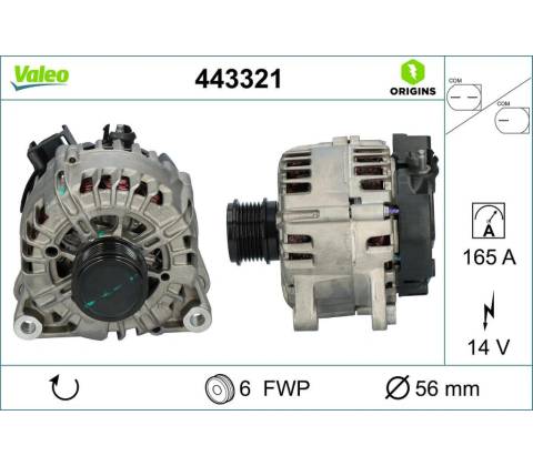 Alternátor VALEO 443321