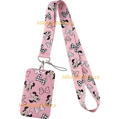 Šňůrka na krk s cedulkou Minnie Mouse