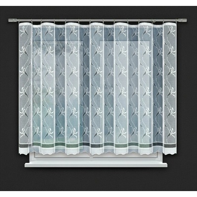 Dekorační žakárová záclona s řasící páskou TAMARA 150 bílá 300x150 cm MyBestHome