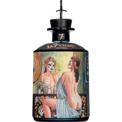 La 7 Vidas Tequila Blanco 40% 0,7 l (čistá fľaša)
