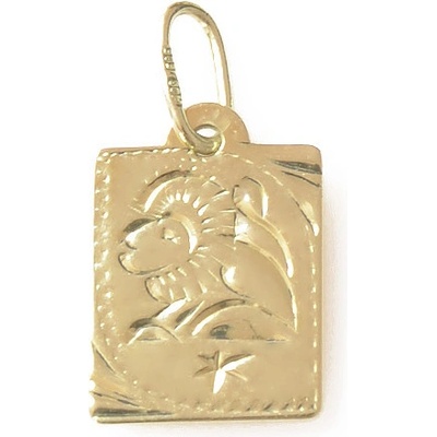 Zlatnictví Zlatíčko Zlatý přívěsek znamení Lev destička malá 000.00123